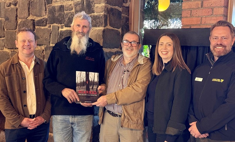 Left to Right - Brett Boatman, Jeff Blake, Hugh Carroll, Martha Haylett, Michael Condon.